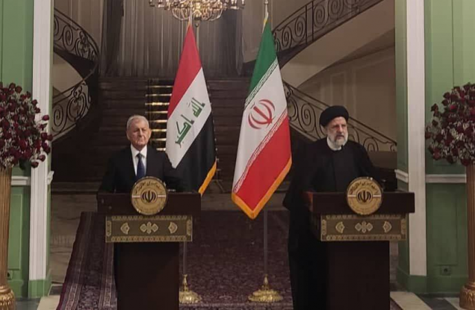 ئیبراهیم رەئیسی بۆ لەتیف رەشید: دڵنیایی دەدەین مافی ئاوی عیراق پارێزراوە