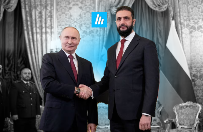 روسیا وردەكاریی گفتوگۆی نێوان ڤلادیمێر پوتن و ئەحمەد شەرعی ئاشكراكرد